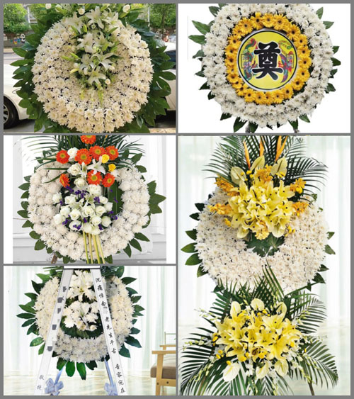 湖北黄冈市浠水县团陂镇陈冲村花圈速递